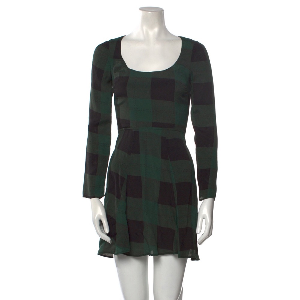 Reformation Dress Mini Plaid Fit&Flare Mini Dress Excellent ~ Sz 2